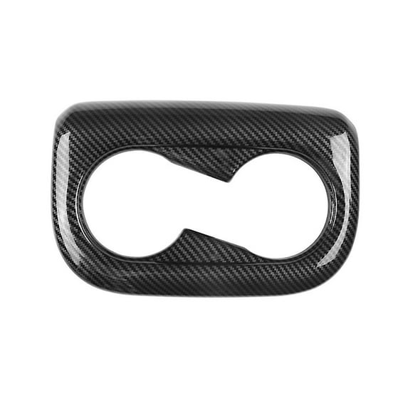 Car Carbon Fiber Center Console Water Cup Holder Decoration Cover Trim Stickers For Aini Krypton 5
