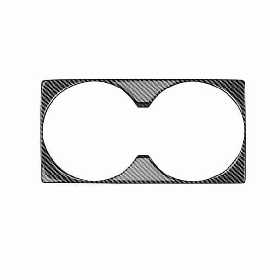 Car Carbon Fiber Center Console Water Cup Holder Decoration Cover Trim Stickers For Mitsubishi Outlander 2022 2023