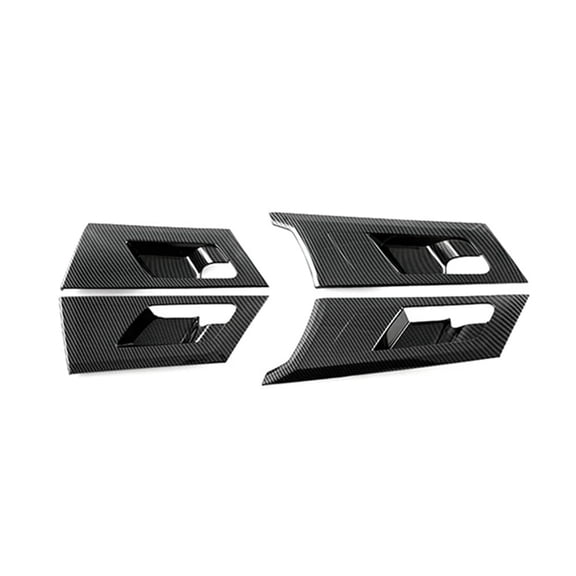 Car Carbon Fiber Interior Inner Door Bowl Frame Cover Handle Protection Trim Sticker For Mitsubishi Outlander 2022 2023