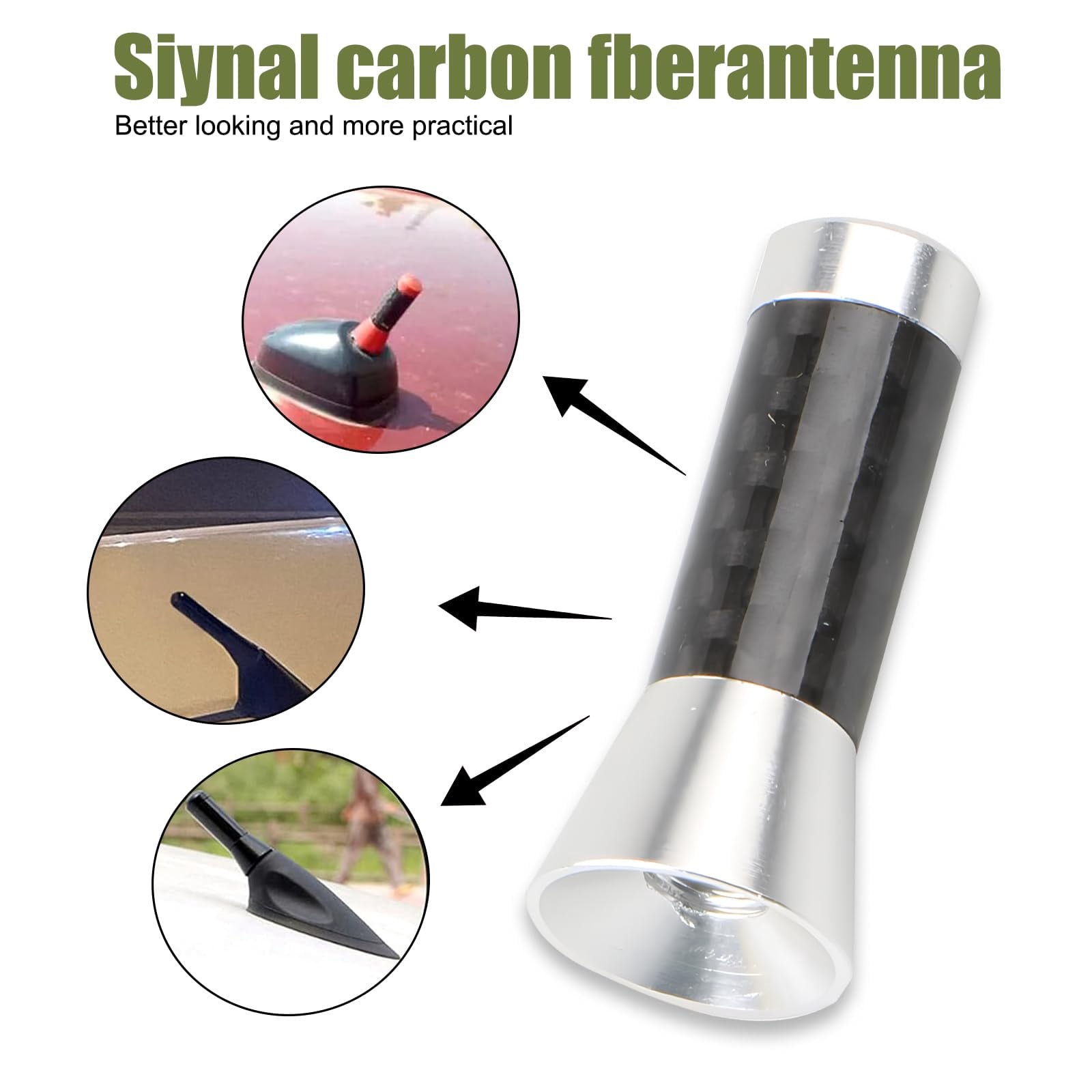 Purple Rhinestone Car Antenna – Universal Fit, Aluminum Alloy, 1.50 Inch, Decorative Bling Accessory
