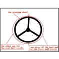 thumbnail image 1 of Car Carbon Fiber Steering Wheel Heated Pads Kit with Signal Wheel 6 Shift Switch, 1 of 5