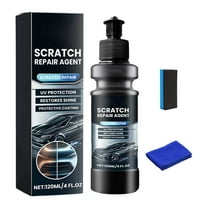 Universal Auto Detailing Foam Car Care Cleaning Kit with Scratch Remover Sponge and Microfiber Cloth for Vehicle 120ML