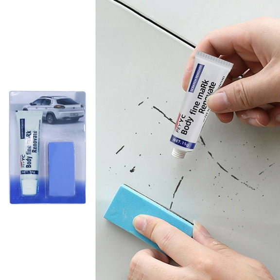Car Care & Cleaning Vehicle Scratch Remover - 2025 Car Scratch Paste with Sponge Wax Polish for All Vehicles Scratch Solution