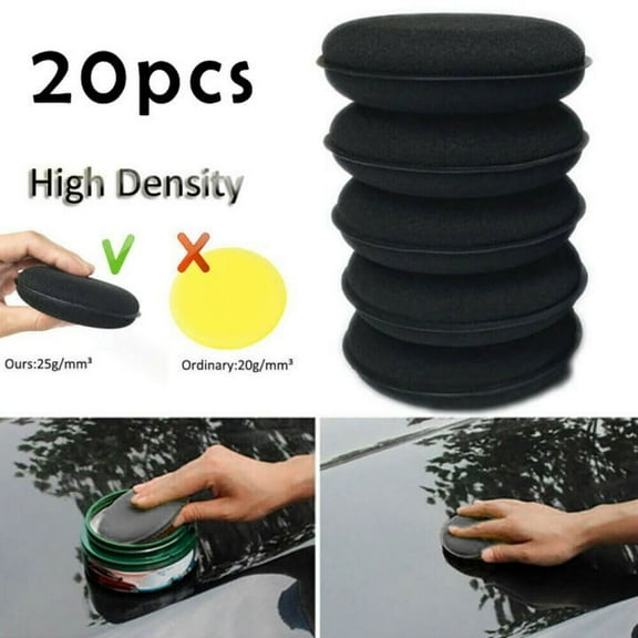 Car Care Foam Sponge Paint Cleaning Parts Polish Sponge Foam Waxing 20Pcs