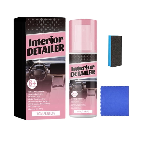 Car Care Interior Kit for Fresh Cabin 100ml Agent Pack for All Vehicle Models with Easy No-Wiring Application
