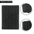 Car Carpet Plate Floor Pad Heel Foot Mat Pedal Patch Cover Black Pvc