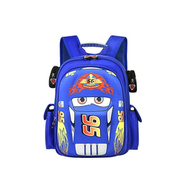Car Cartoon Red Racing Bag 3D Pocket Backpack Mini Blue Racing Backpack