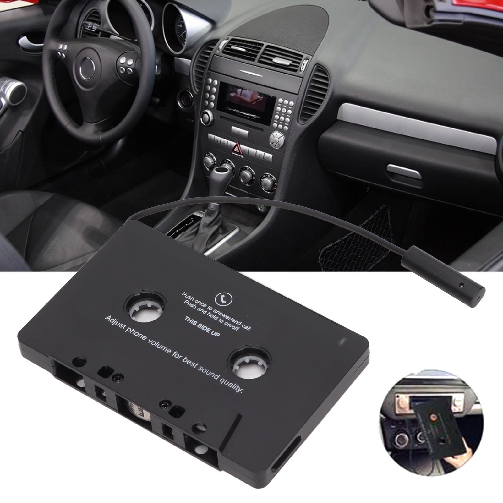 Car Cassette Adapter,Car Audio Tape Receiver,Universal Cassette Tape
