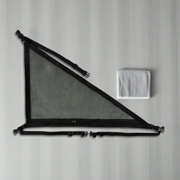 Car Ceiling Cargo Net, 35x26 Inch Double Layer Interior Roof Storage Organizer with Triangular Mesh Pockets for SUV Van Travel Essentials