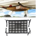 thumbnail image 1 of Car Ceiling Cargo Net Pocket, 31.5"x21.6" Overhead Storage Mesh Organizer, Droop Less Car Storage Organizer, Strengthen Load Bearing Double Layer Mesh Organizer, SUV, Trucks, Road Trip Essentials, 1 of 6