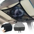 thumbnail image 1 of Car Ceiling Cargo Net Pocket, 35.4x25.6 Inch Adjustable Double-Layer Mesh SUV Roof Organizer Long Trip Ceiling Storage Net, Car Camping Cargo Net for Car, SUV, Van Life Accessories, 1 of 9