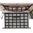 thumbnail image 1 of Car Ceiling Cargo Net Pocket, Kvago 35.4"x25.6" Double-Layer Mesh Car Roof Storage Organizer for Truck SUV Travel Long Road Trip Camping Interior Accessories, 1 of 8