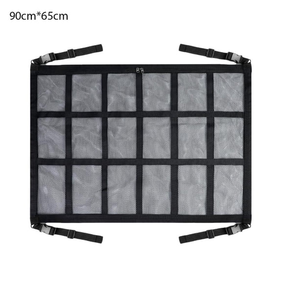 Car Ceiling Roof Interior Cargo Net Storage Bag Organizer Mesh Large Pocket