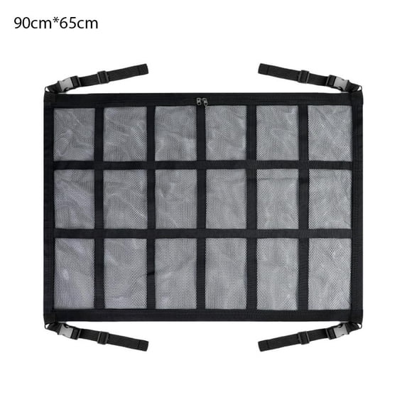 Car Ceiling Roof Interior Cargo Net Storage Bag Organizer Mesh Large Pocket