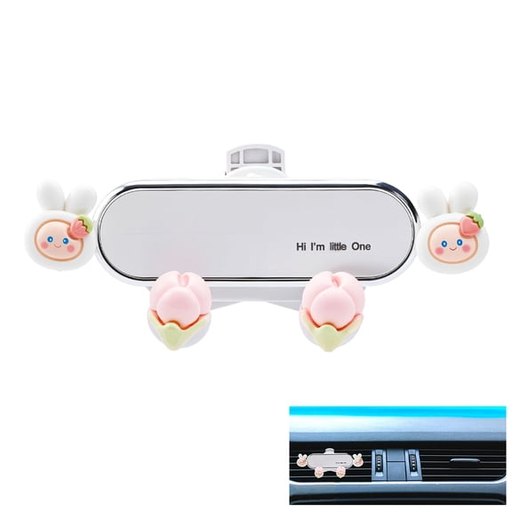 Car Cellphone Holder Cute Zodiac Rabbit Car Phone Holder Adorable Car Phone Holders Cute Phone Holders