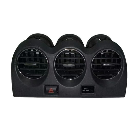 Car Center A/C Air Vent Dashboard Outlet Assembly With Emergency Switch Button Air Conditioner Outlet Panel Trim For Nissan Altima 2007-2012 Replace E771-5111E100 -black