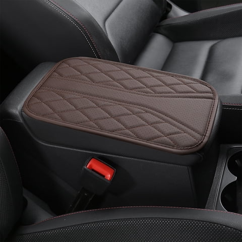 Car Center Armrest Box Cover, Padded Elbow Support Pad, Protective Storage Bag wiwh Middle High Padding - Auto Interior Accessory