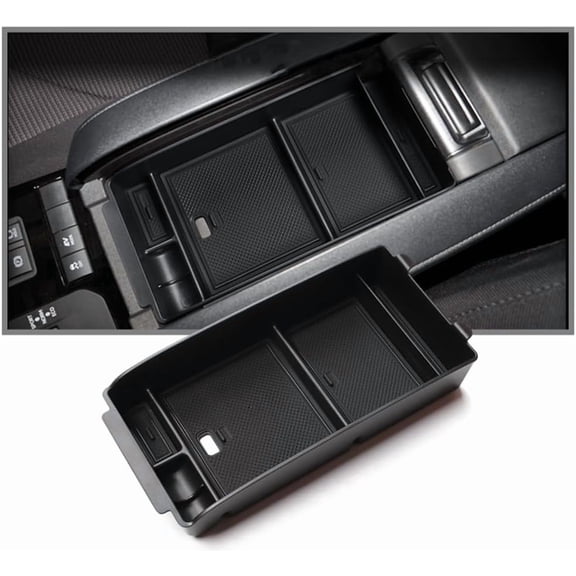 Car Center Console Armrest Box Glove Box Organizer Tray Secondary Storage Compatible for 2022 T-oyota Highlander