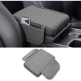 thumbnail image 1 of Car Center Console Armrest Cover, Leather Car Center Console Cover Cushion with 2 Storage Bags, Universal Center Console Pad Thickened Memory Foam Car Armrest Lids Storage Box (Red), 1 of 7