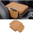 thumbnail image 1 of Car Center Console Armrest Cover, Leather Car Center Console Cover Cushion with 2 Storage Bags, Universal Center Console Pad Thickened Memory Foam Car Armrest Lids Storage Box (Red), 1 of 7