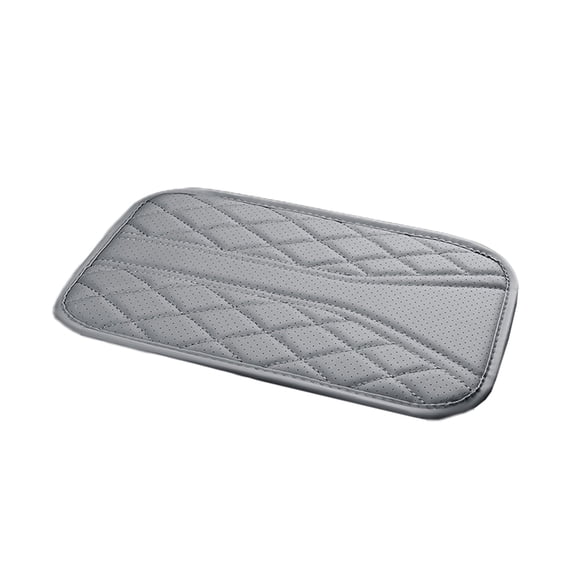 Car Center Console Armrest Cover Pad, Thin PU Leather Protective Mat with Storage Bag, Elbow Support Cushion for Most Vehicles
