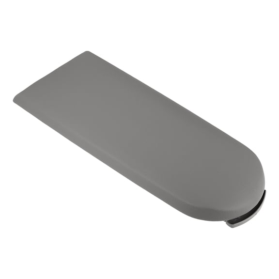 Car Center Console Armrest Cover for Seat Box Cover Cap with Latch Lip for Volkswagen Jetta Golf Grey PU Leather Plastic