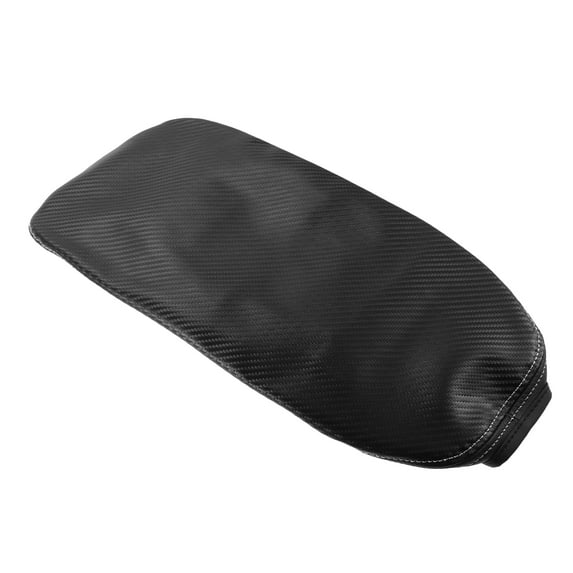 Car Center Console Armrest Cover for Toyota RAV4 PHV XA50 2019 Carbon Fiber Pattern Black Gray