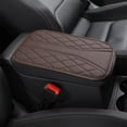 thumbnail image 1 of Car Center Console Armrest Pad Cushion – Leather Elbow Support with Storage Pocket, Universal Armrest Cover for Most Cars, All-Season Protective Mat, 1 of 6