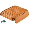 thumbnail image 1 of Car Center Console Armrest Protector, 2025 Upgrade Leather Armrest Cover Cushion with 2 Storage Bags, Universal Seat Box Pad Interior Accessories Protector for Most Vehicle (Yellow), 1 of 8