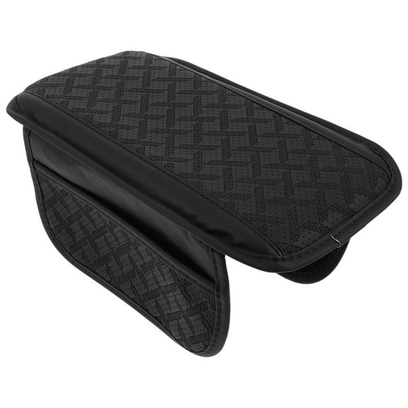Homoyoyo PU Car Console Cover with Storage and Comfortable Armrest Cushion