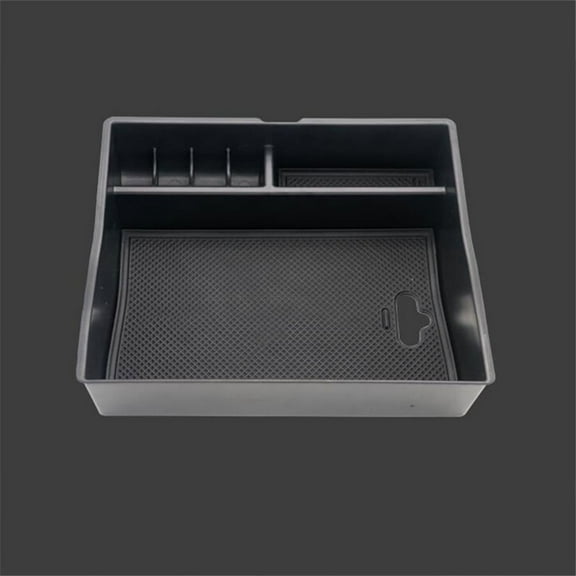 Car Center Console Armrest Storage Tray Box Black ABS For Toyota Sienna 2011-19