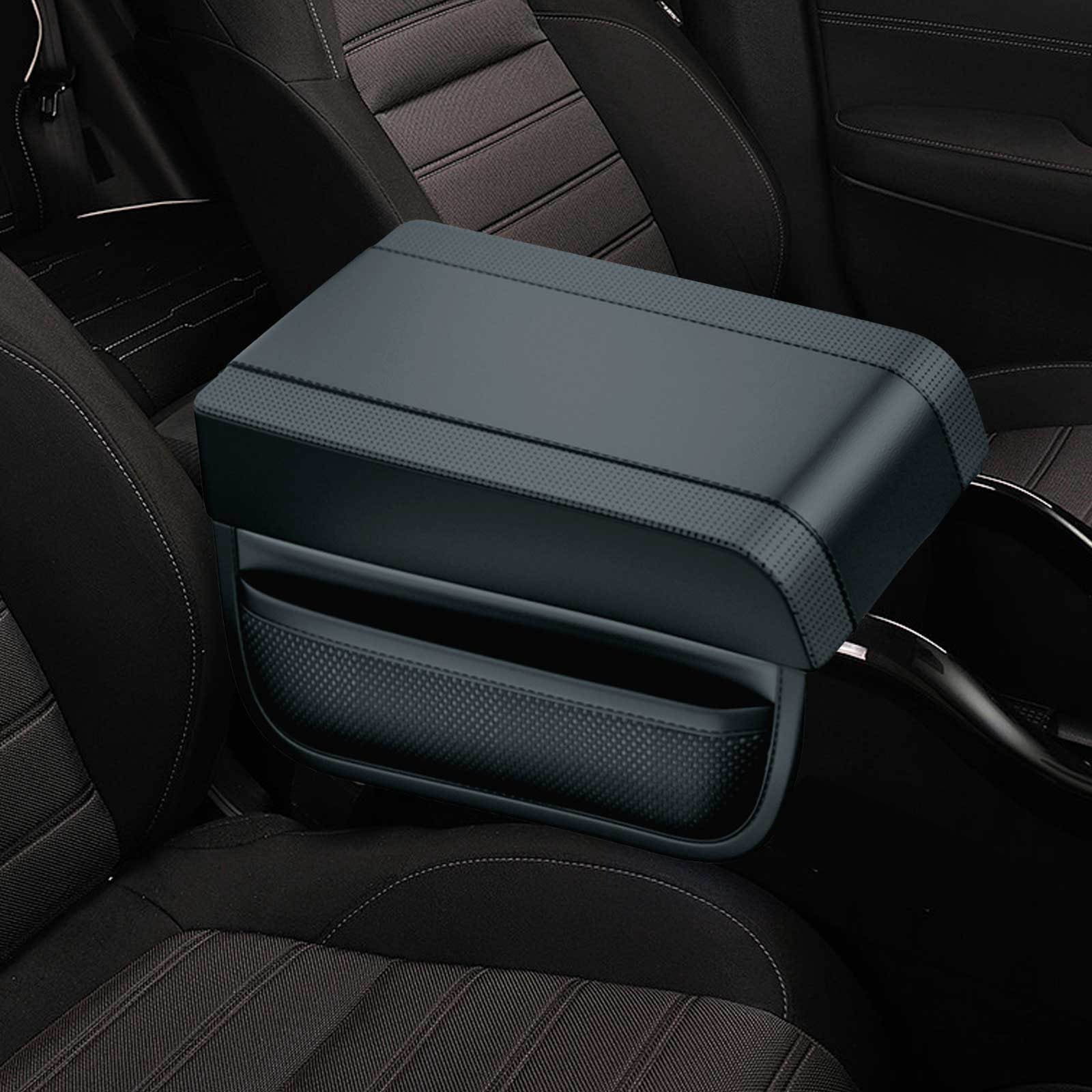 Car Center Console Cover-Armrest Box Mat Memory Foam Leather Arm Rest ...