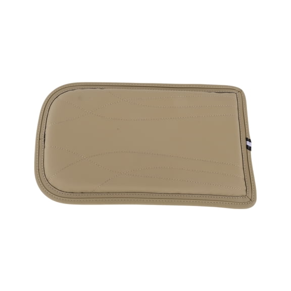 Car Center Console Cover Car Armrest Cover 12.99"x7.87"x0.79" Beige Faux Leather Sponge