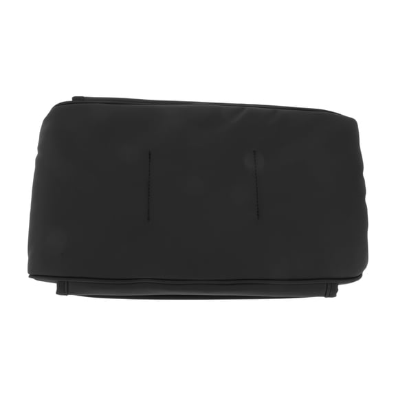 Car Center Console Cover Car Armrest Cover with Storage Bag 12.99"x7.09"x1.97" Black Nappa Leather Memory Foam