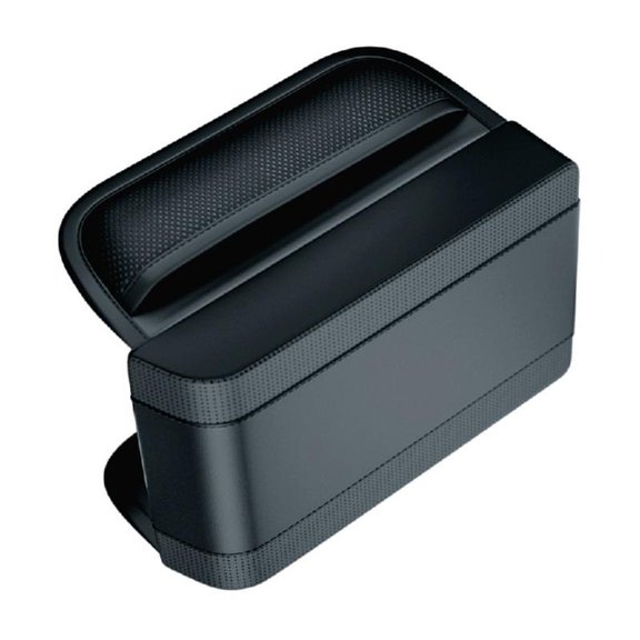 Car Center Console Cover Pad, Leather with Side Pockets for Comfort