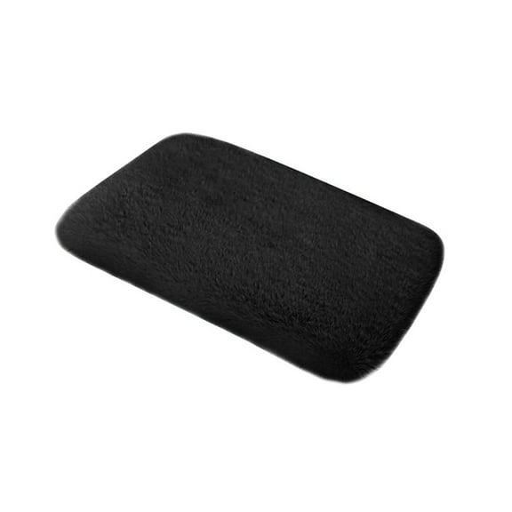 Car Center Console Cover Pad Soft Plush Auto Armrest Box Cover Protector Anti-slip Universal for Vehicle SUV Truck Car Black