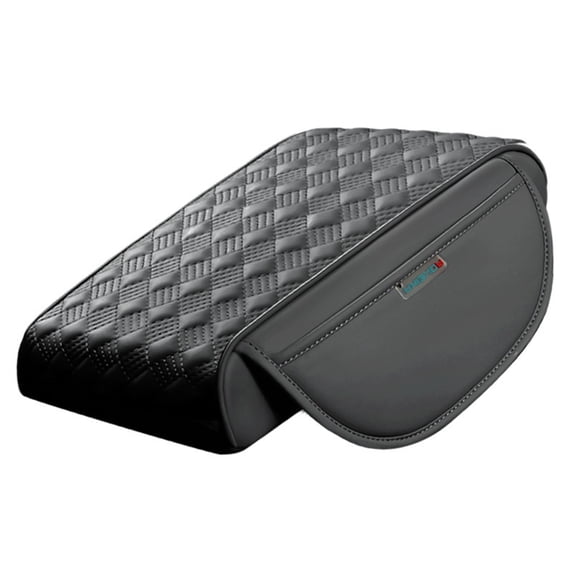 Car Center Console Cover - Soft Leather Armrest Cushion - Fits SUVs and Trucks for Enhanced Comfort