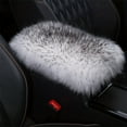 thumbnail image 1 of Car Center Console Cover, Universal Winter Plush Fur Auto Seat Box Armrest Cushion For Cars Suv Truck, Fluffy Middle Console Arm Rest Pad Mat Interior, 1 of 9