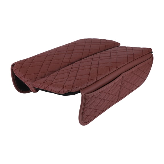 Car Center Console Cover with Storage Bag for BMW 5 Series 2018-2023 Red 1 Pair