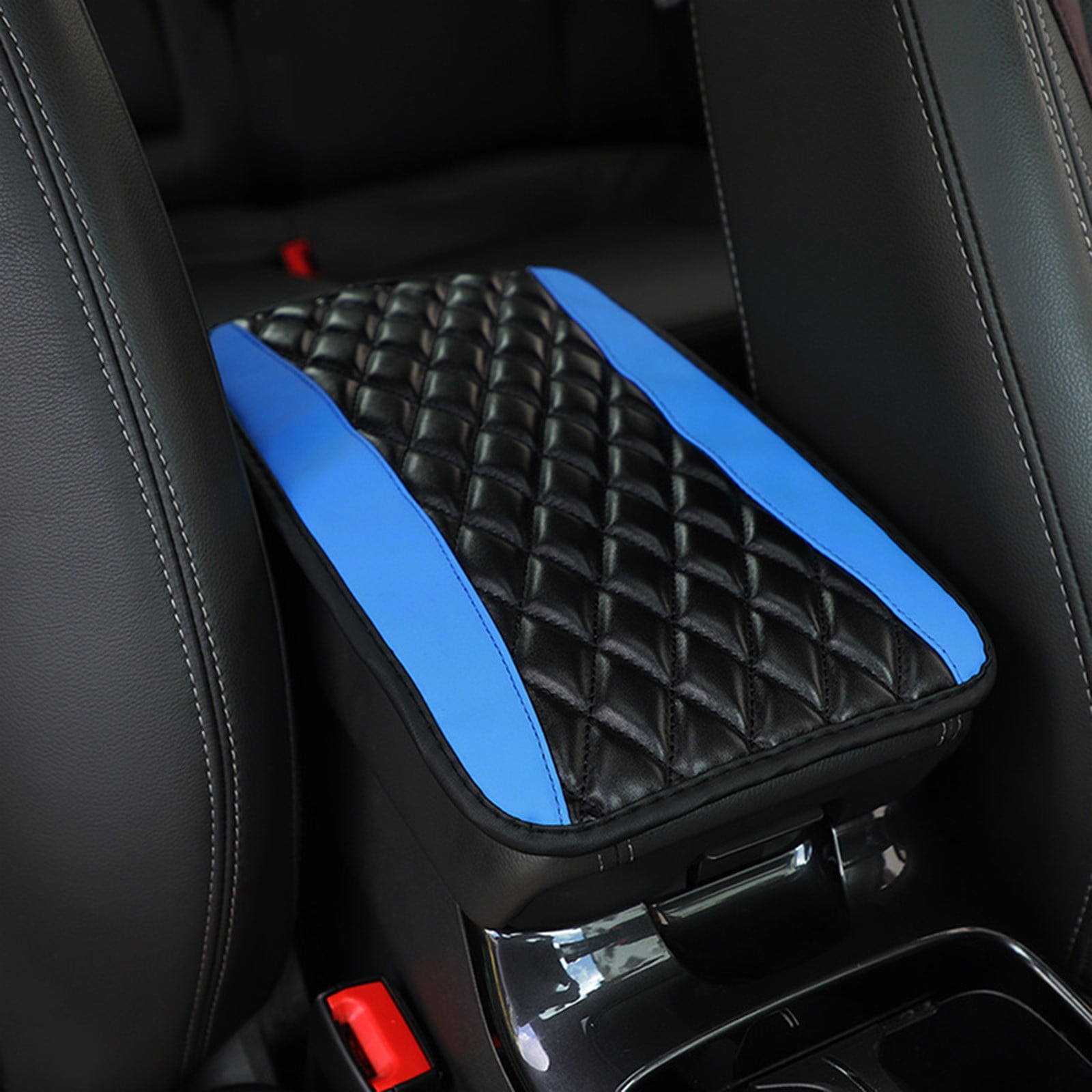 Car Center Console Cushion Pad, Universal Leather Waterproof Armrest