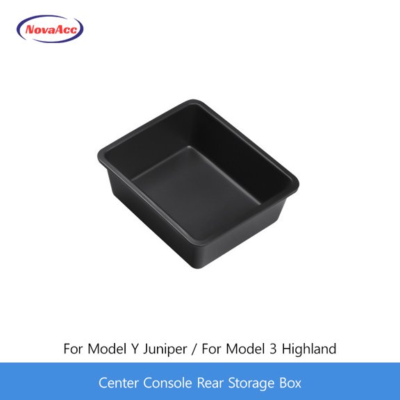 Car Center Console Front Rear Storage Box For Tesla Model Y Juniper 2025 Model 3 Highland 2024 2025 Armrest Case Storage Tray