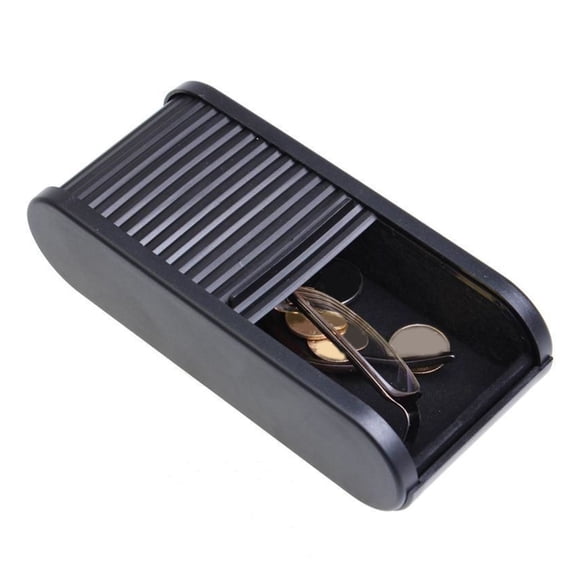 Car Center Console Organizer Plastic Large Capacity Glasses Box with Antislip Base Universal for Most Vehicles