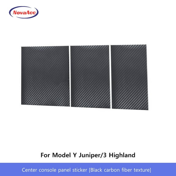 Car Center Console Panel Sticker For Tesla Model Y Juniper 2025 Model 3 Highland 2024 2025 Scratch - Resistant Odorless Durable Protective Decal