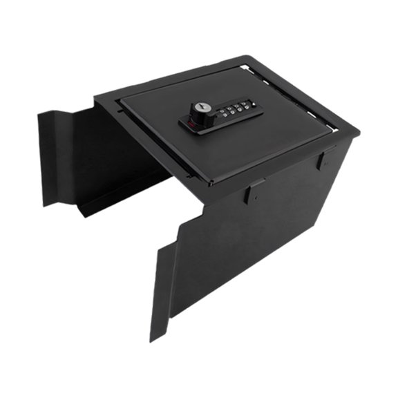 Car Center Console Storage Box with 4 Digit Password Access, Armrest Combination Insert and Cable Routing Hole for Refreshed 3 3L YL