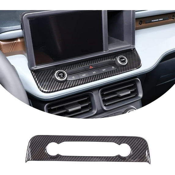Car Center Control Air Conditioner Switch Cover Trim Dashboard Frame Compatible with Ford Maverick 2022 2023 Car Center Console Radio Multimedia Control Knob Button Frame Sticker Interior Accessories