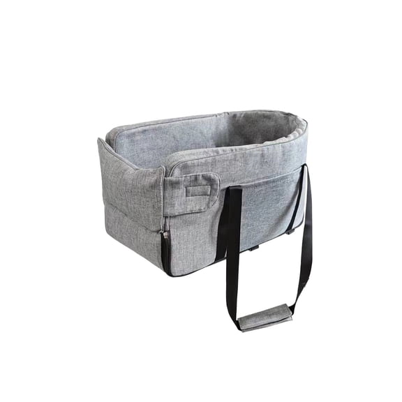 Car Central Console Pet Seat, Multifunctional Pet Travel Bag with Secure Straps for Small Dogs and Cats