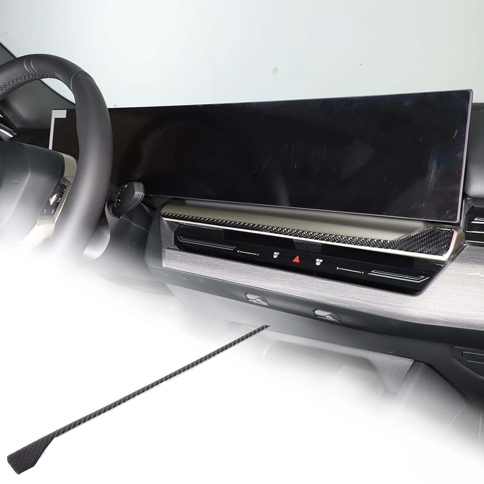 Car Central Control Air STF9 Outlet Vent Trim Strips Compatible with BMW 5 Series G60 2024