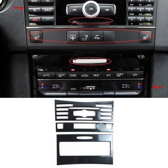 Car Central Control CD Panel Frame for Mercedes E Class W212 2009-2011
