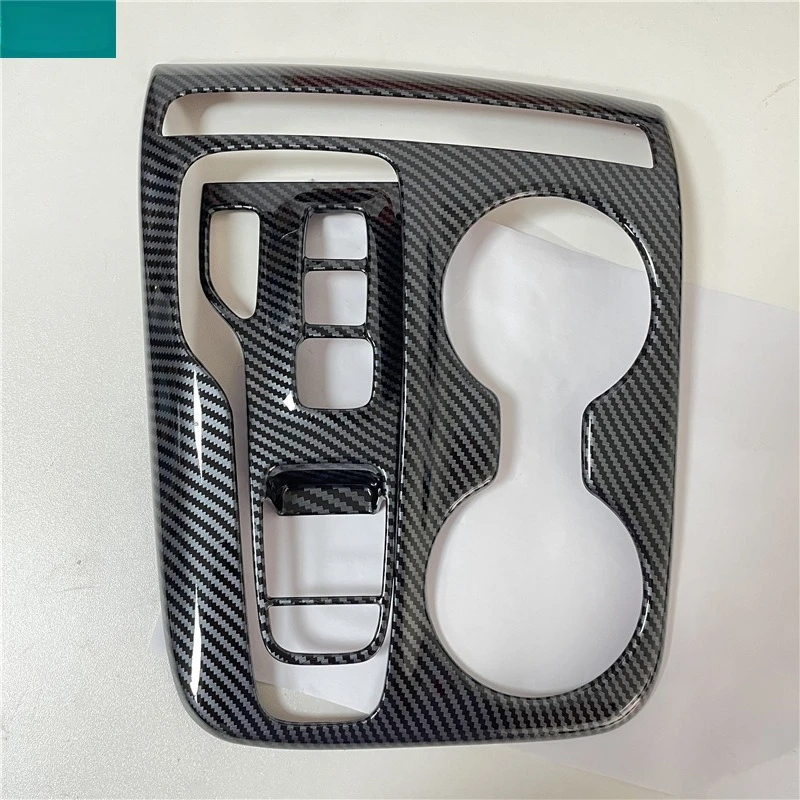 Car Central Control Gear Shift Box Panel Cover Trim ABS Carbon Fiber Wood Grain Matte For Hyundai Tucson NX4 2021-2023