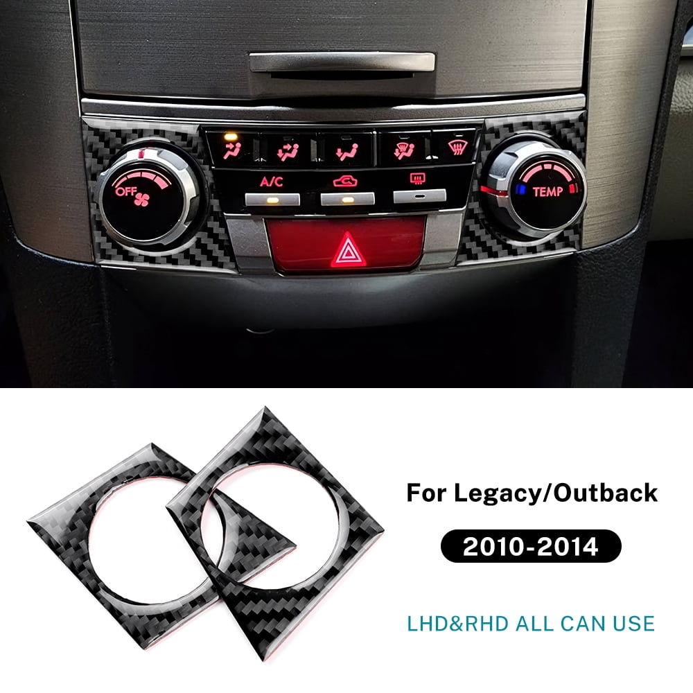 Rhd Sticker Car Central Control Rotary Button Real Soft Carbon Fiber Sticker For ...